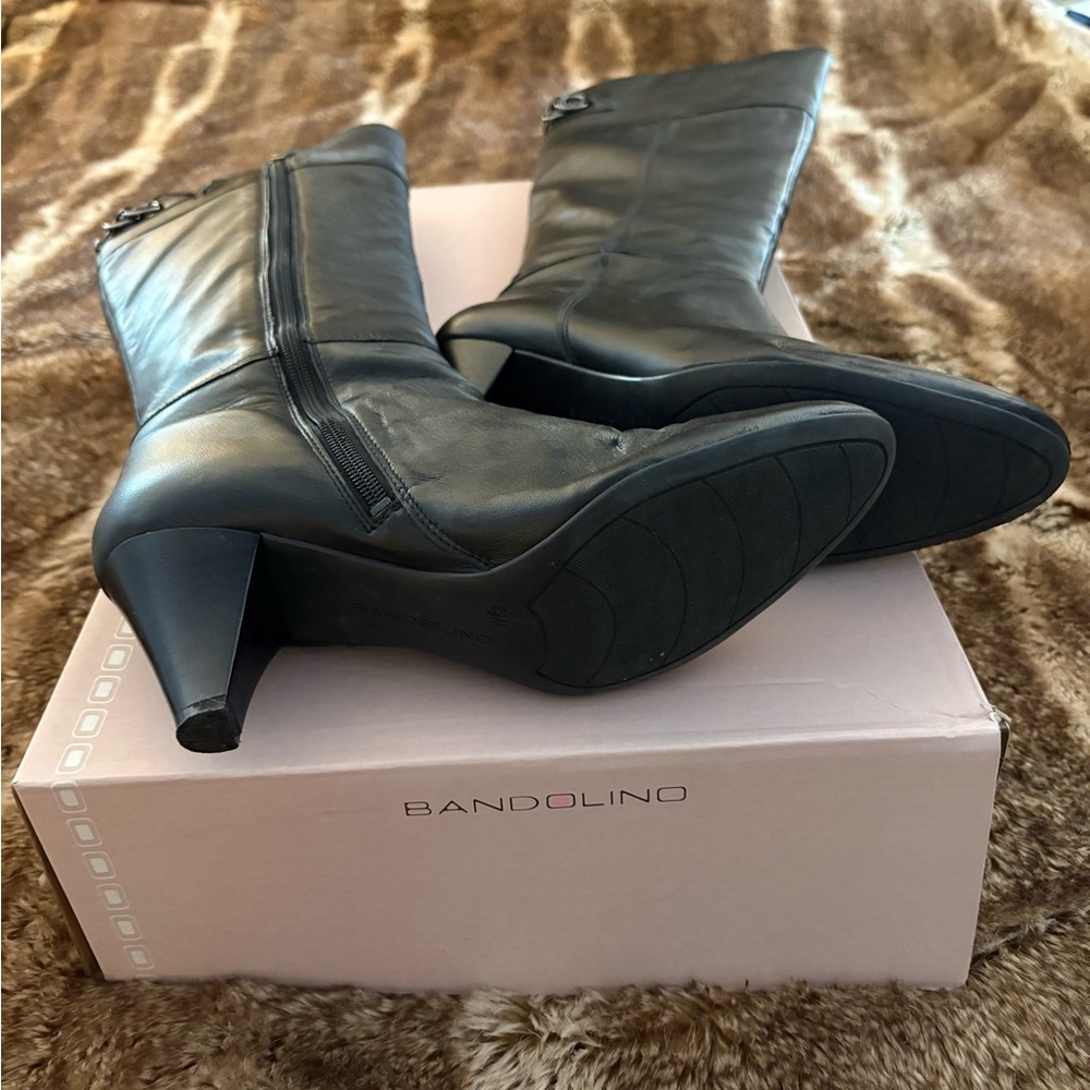 Bandolino Women's Sleek Black Heeled Boots